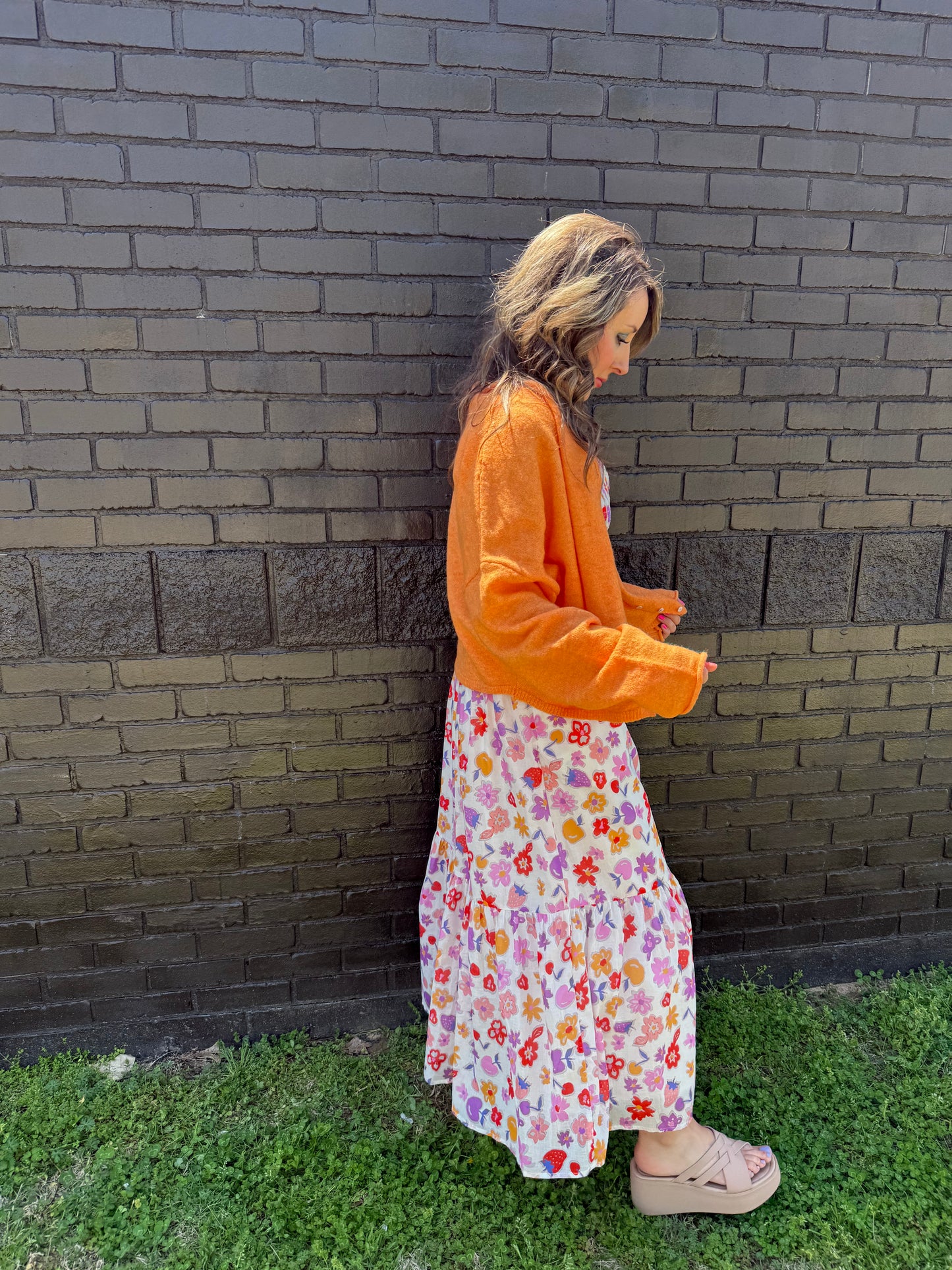 Piper Cardigan Orange