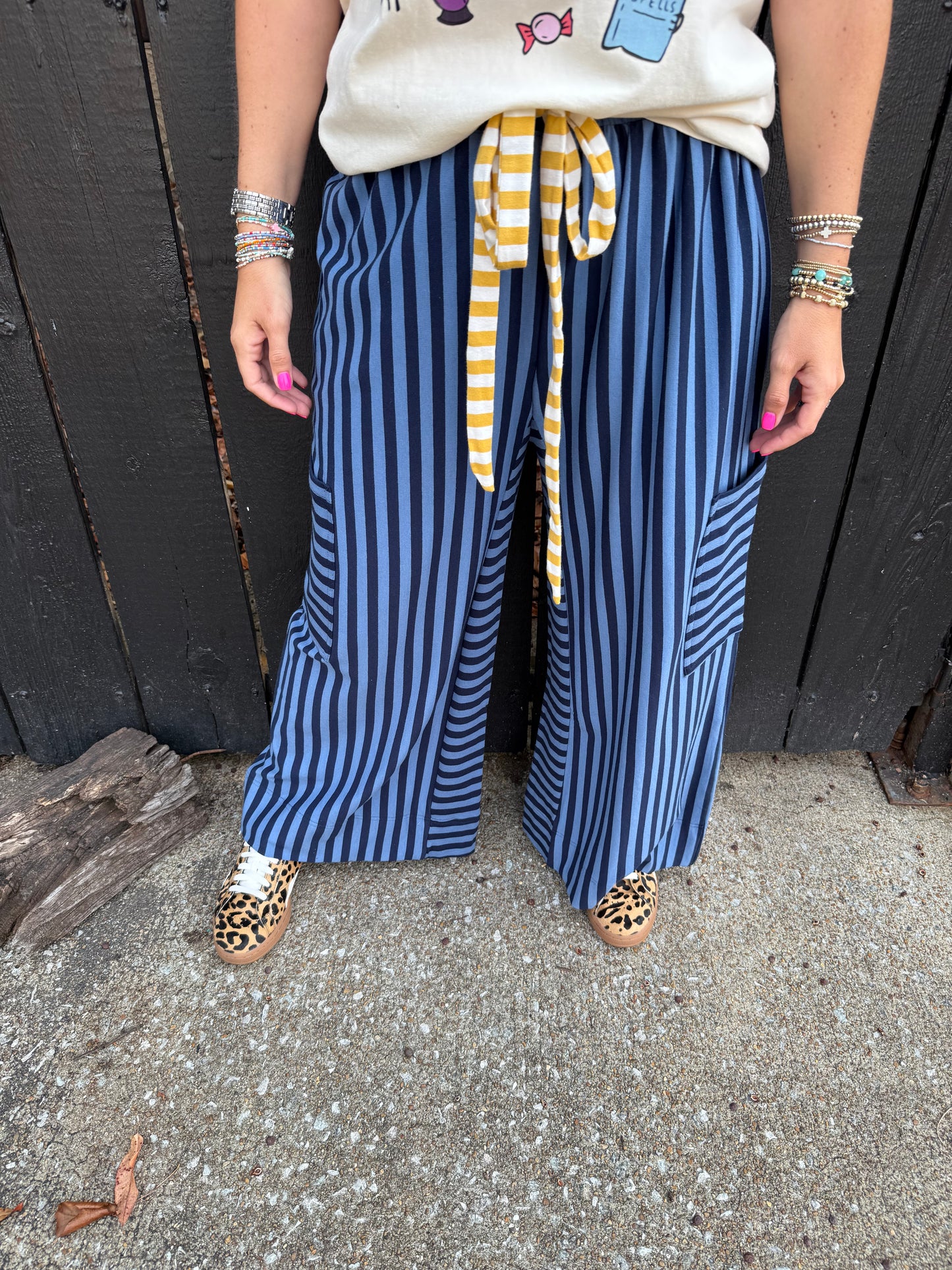 Hunter Stripe Pants Blue