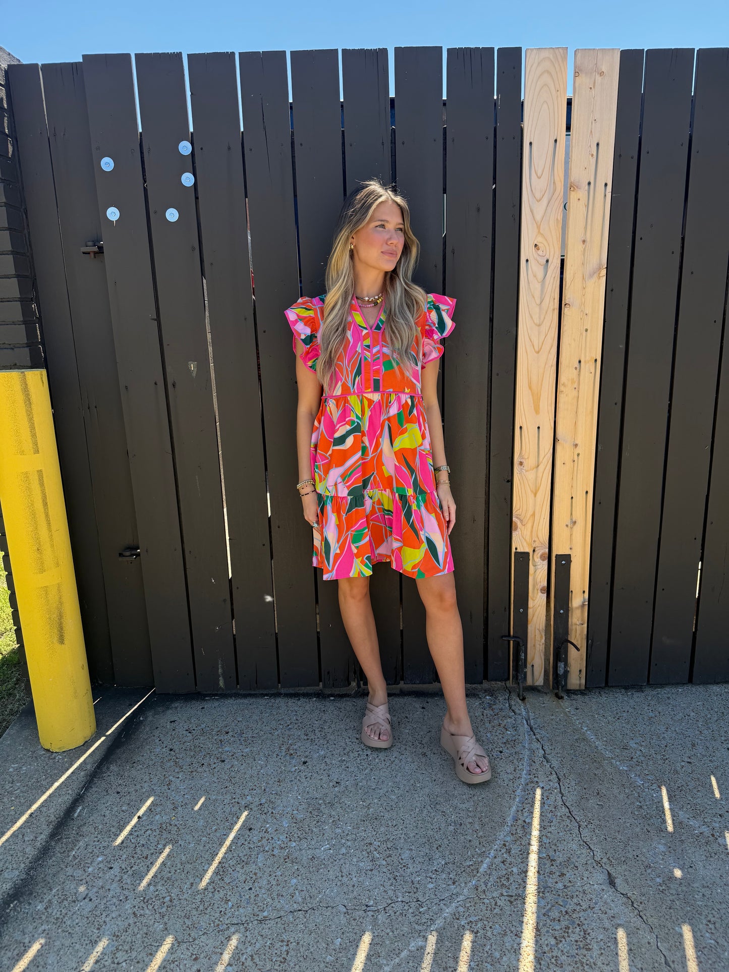 Finn Floral Dress Pink