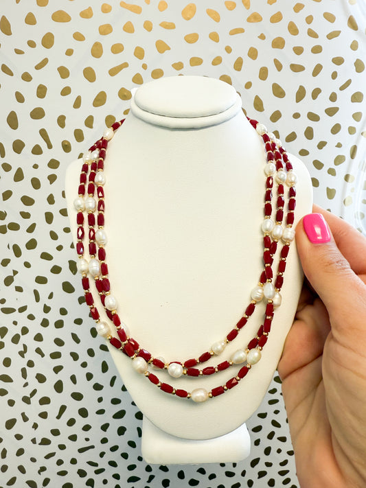 Chic Red Necklace
