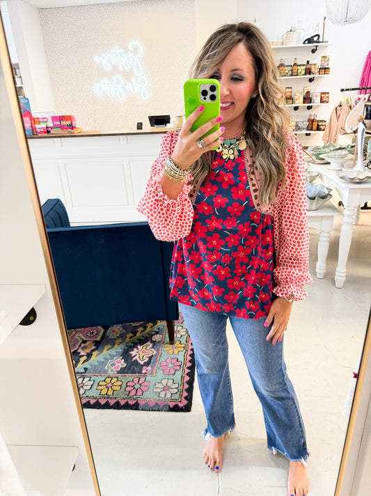 Weslie Floral Top
