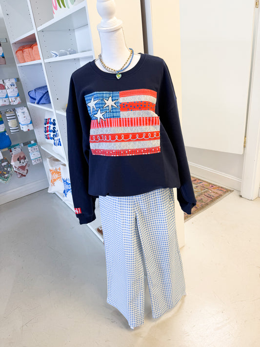 Gigi Gingham Blue Pants