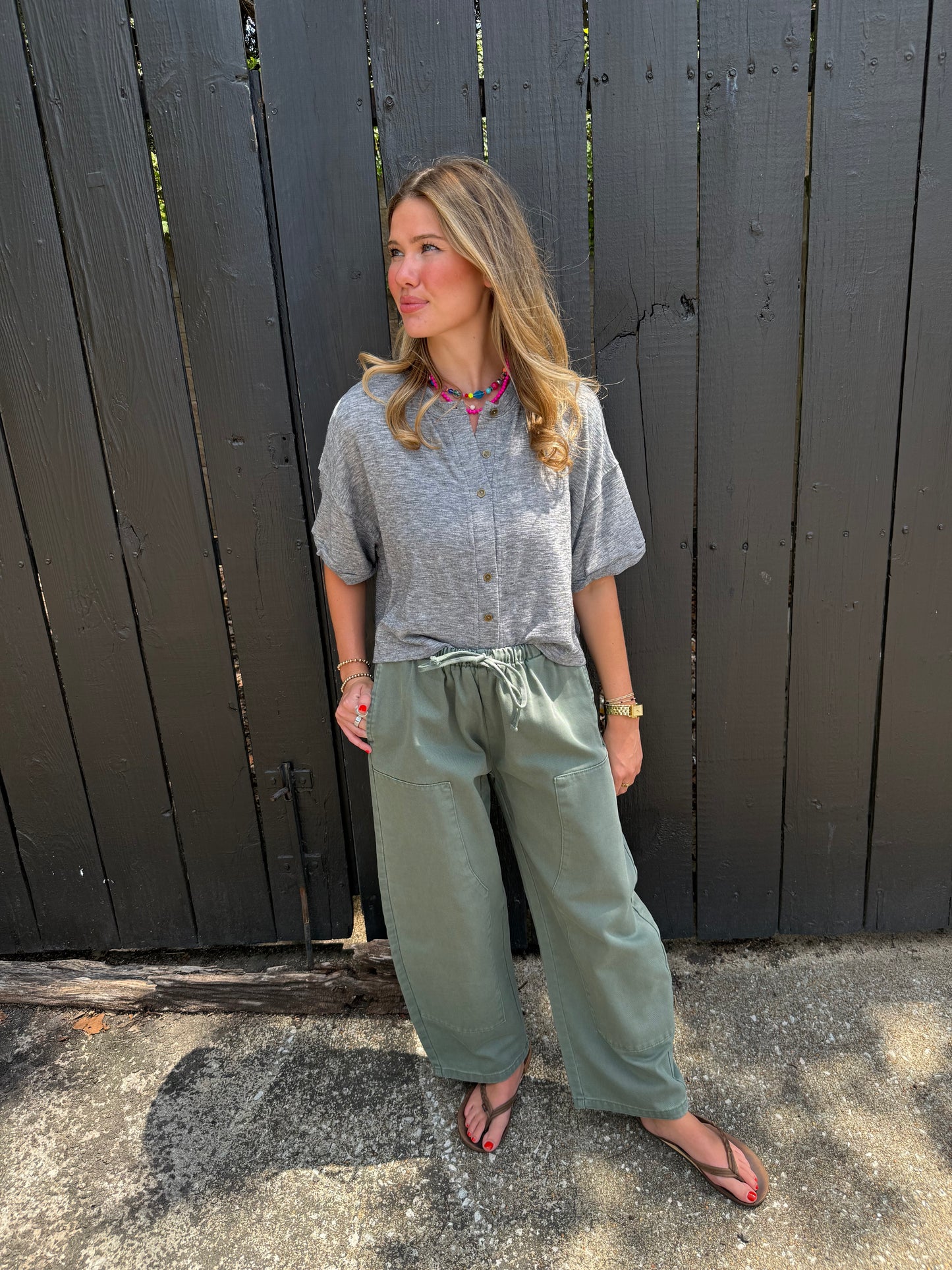 Lindy Grey Top