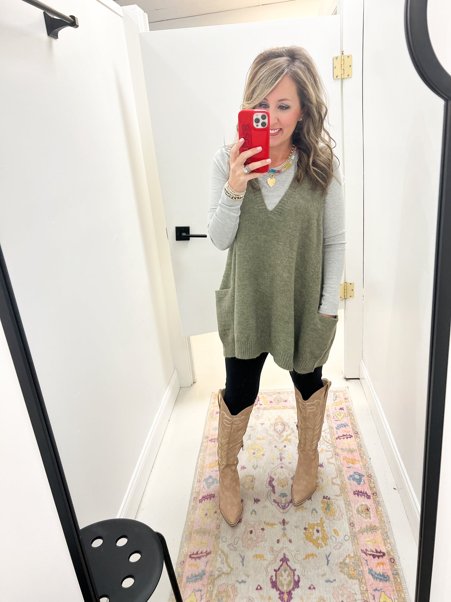 Arnett Sweater Tunic Sage