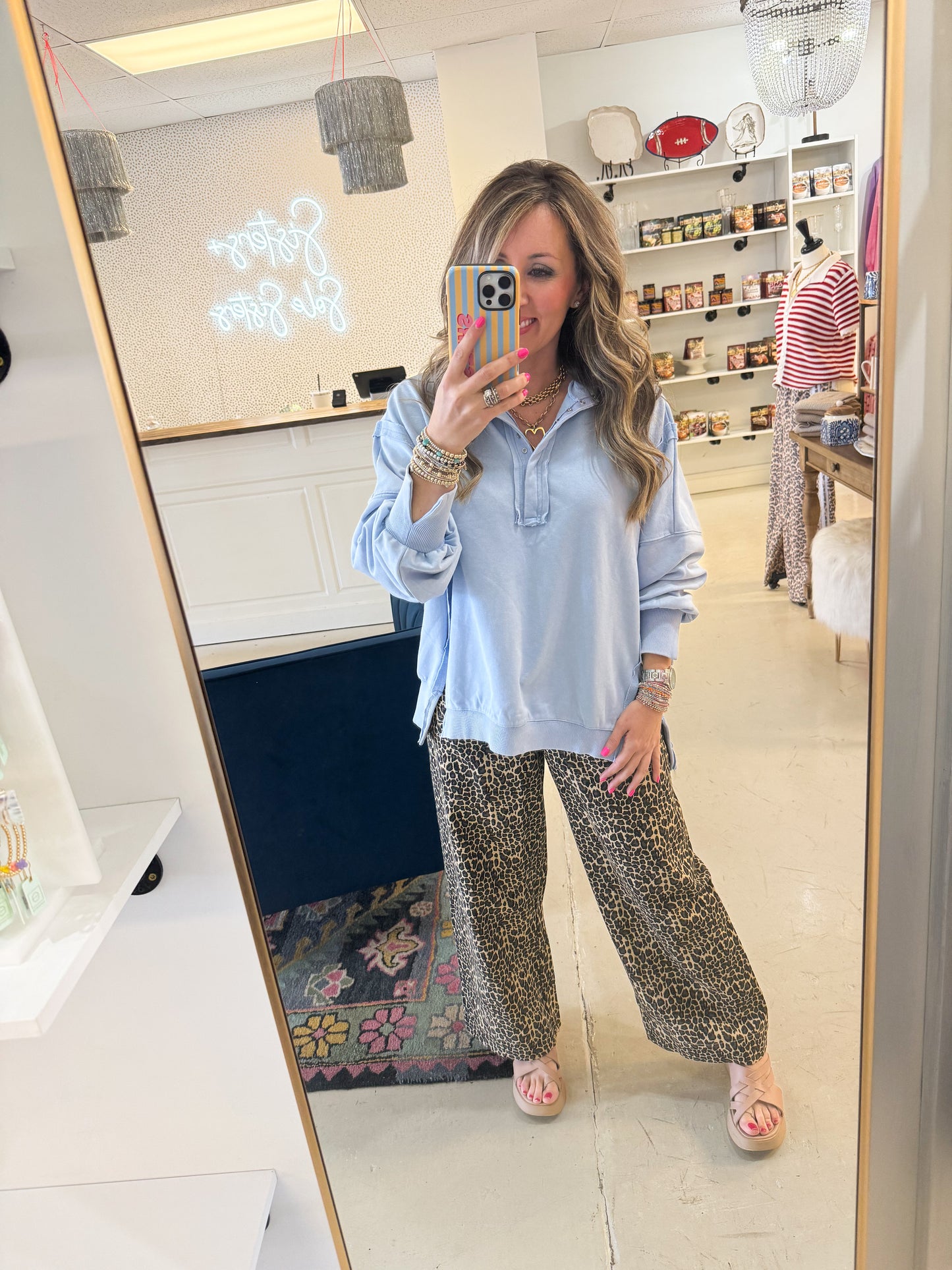Lexie Leopard Wide Leg Pants