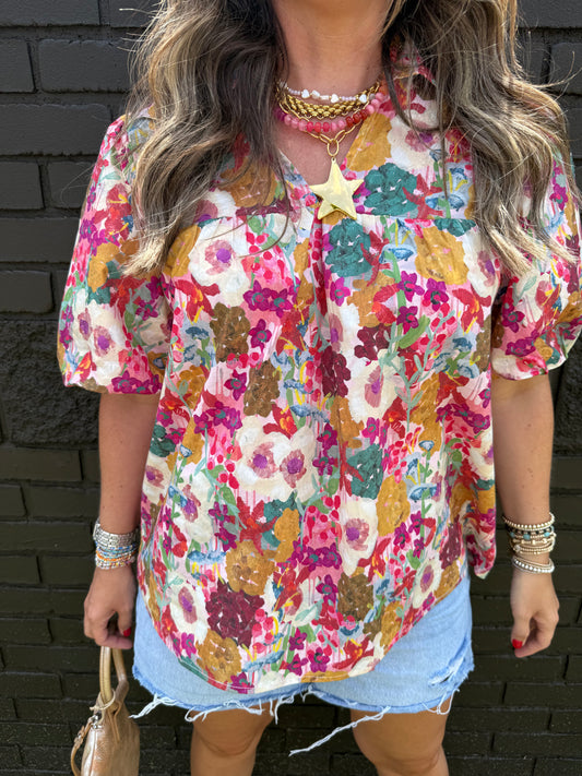 Bella Floral Top