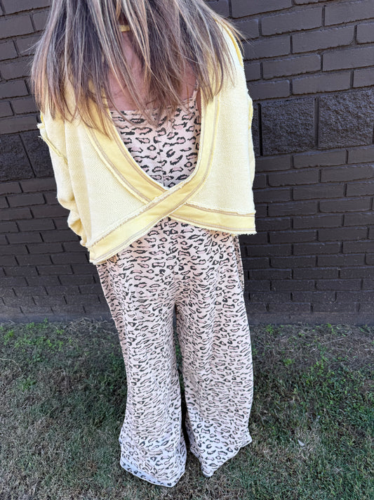 Yaya Open Back Yellow Top