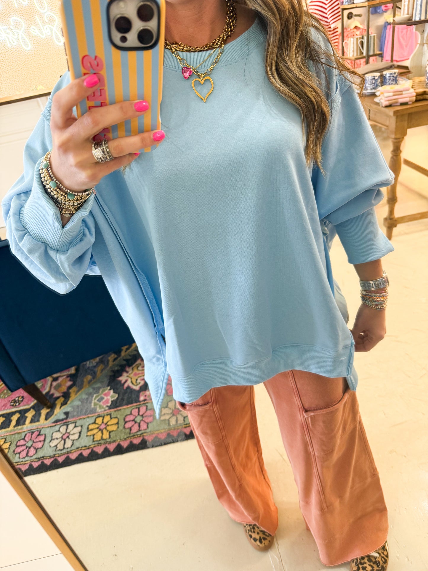 Harley Blue Top