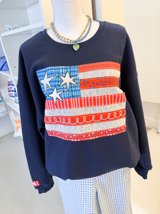 USA Flag Sweatshirt
