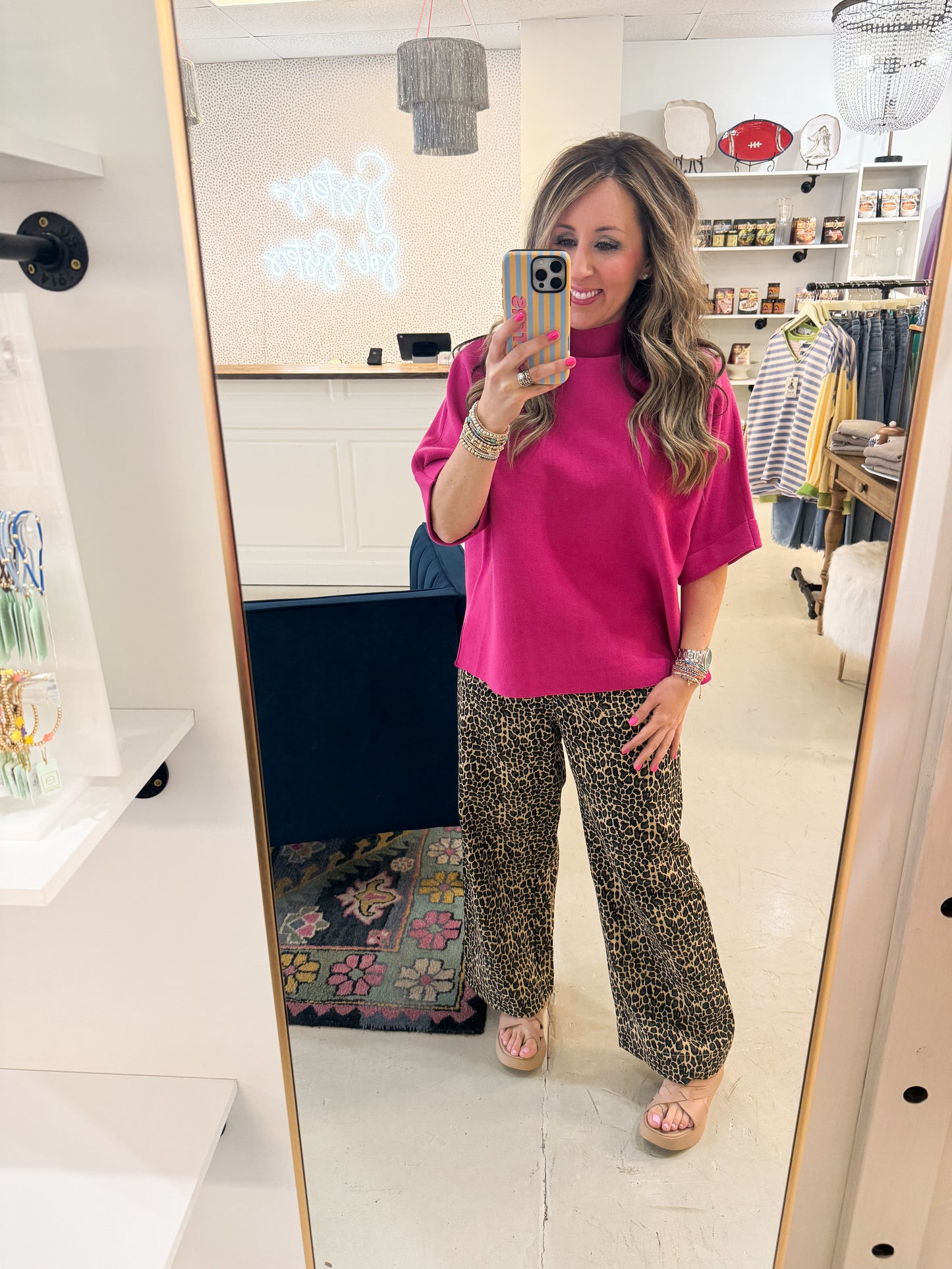 Bree Hot Pink Sweater