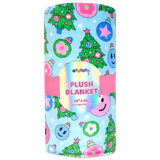 Groovy Holiday Plush Blanket