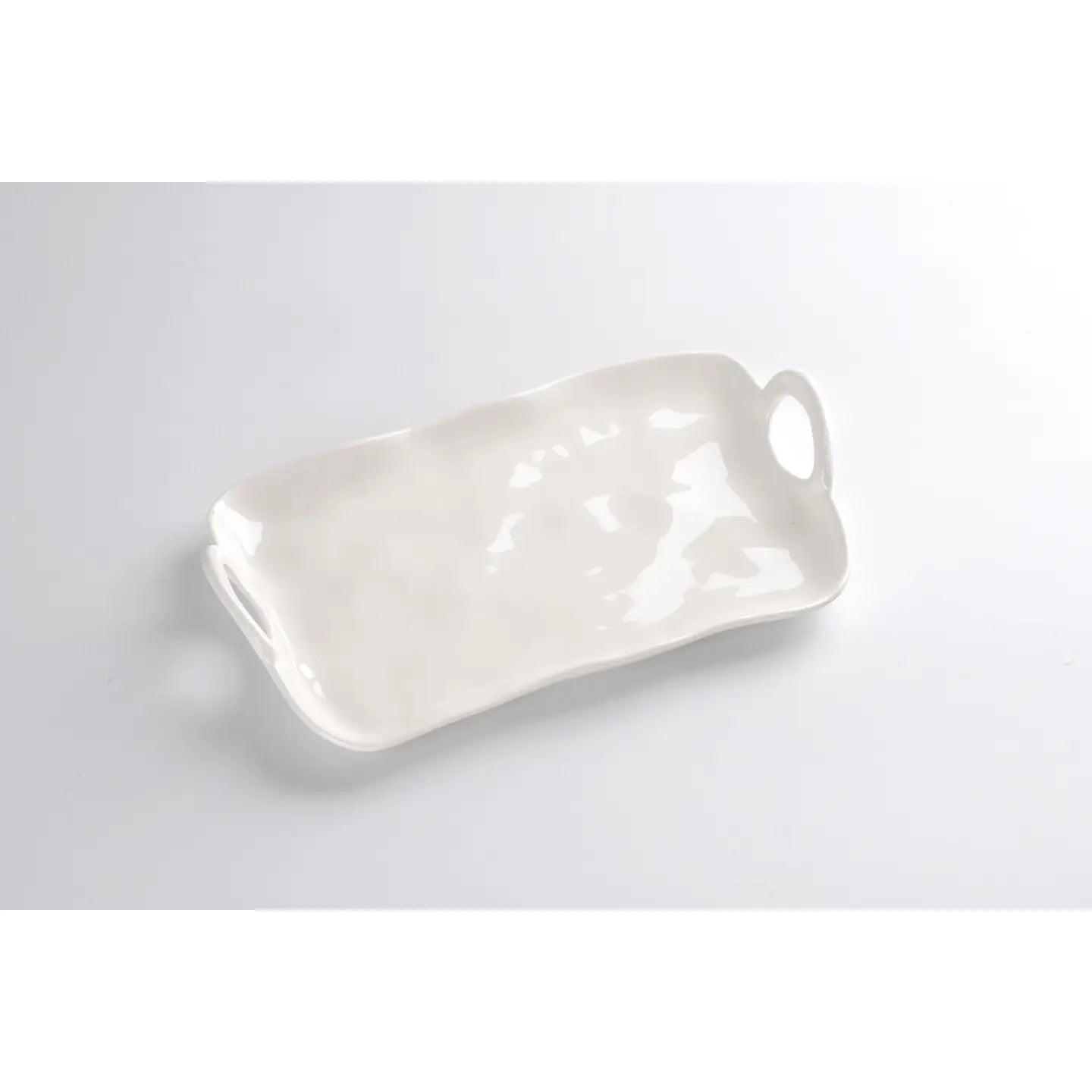 Small Platter in Melamine White