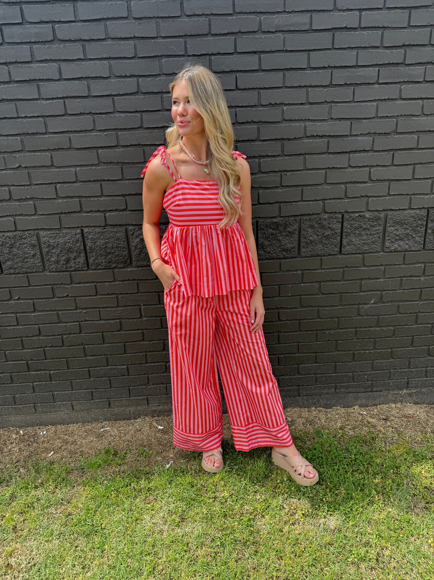 Watermelon Stripe Top