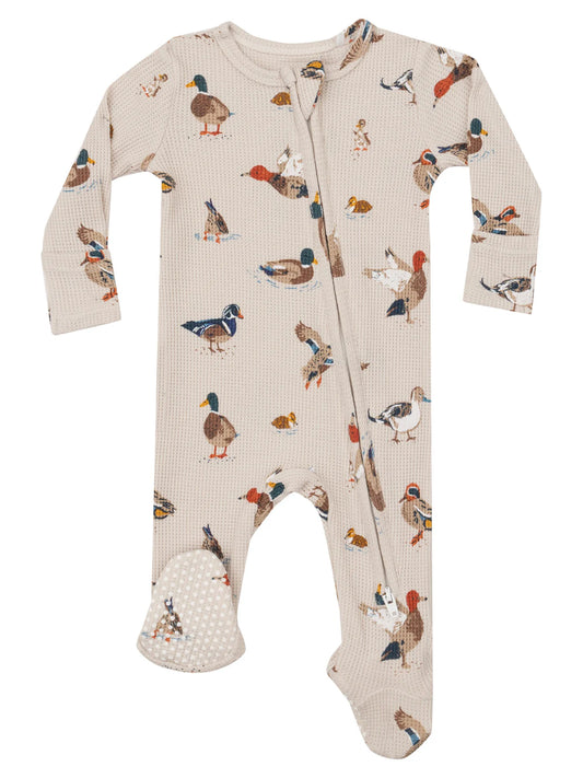 Angel Dear Ducks 2 Way Zipper Footie