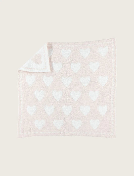 Barefoot Dreams Pink Hearts Blanket