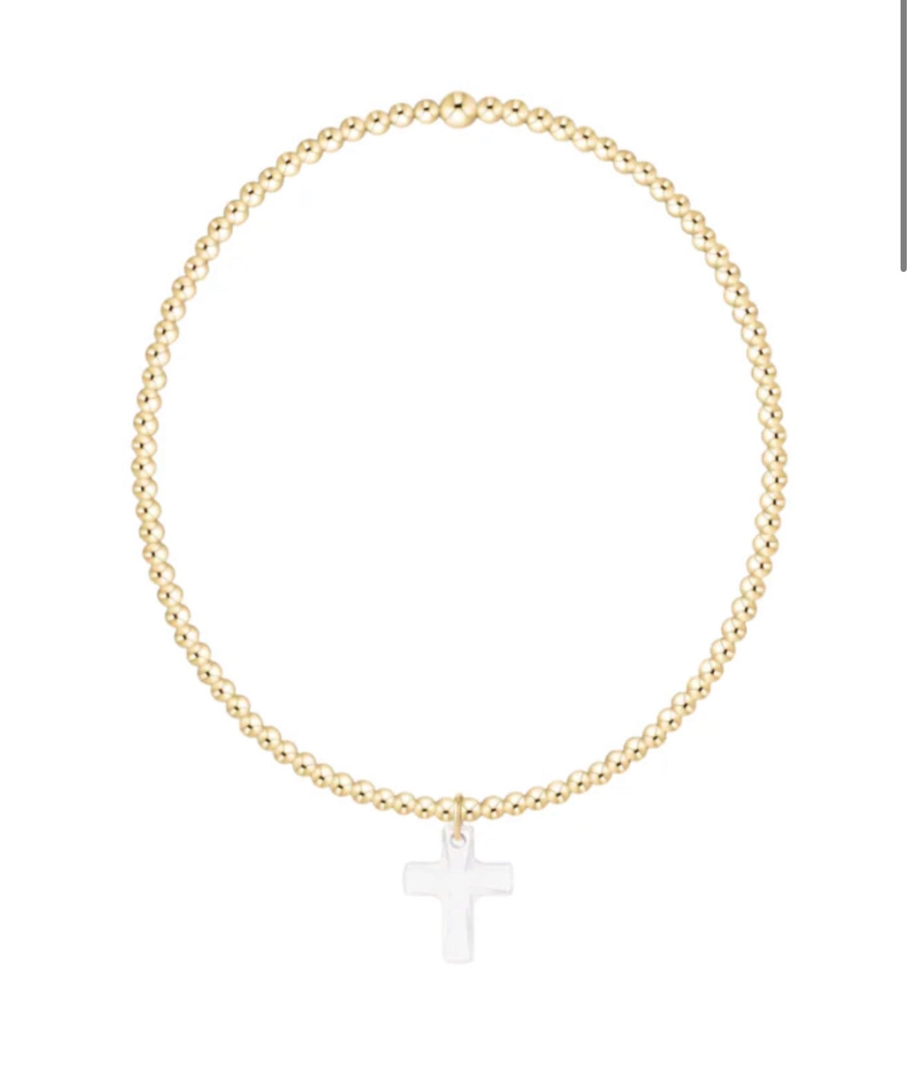 E Newton 2mm Blessed Crystal Charm Bracelet