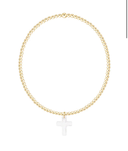 E Newton 2mm Blessed Crystal Charm Bracelet
