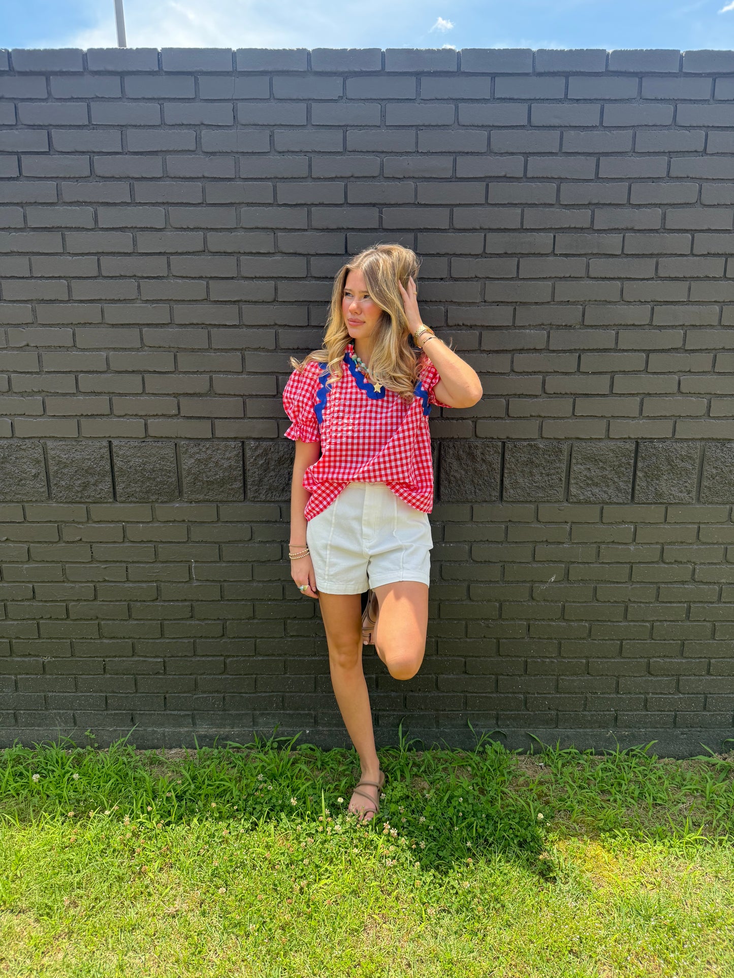 Indie Ric Rac Red Top