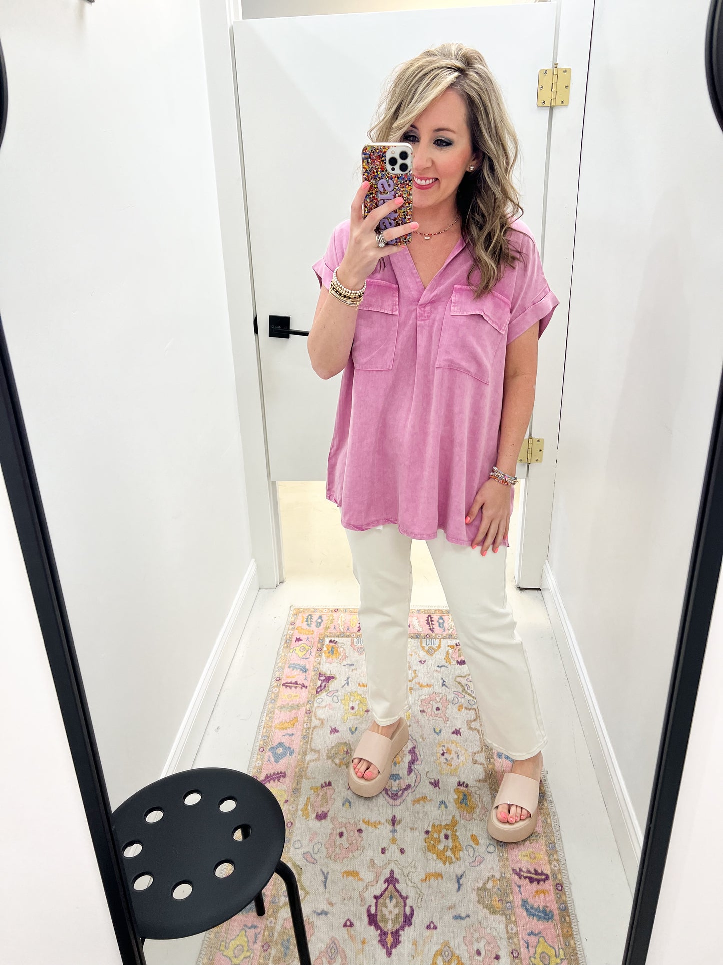 Stormi Pink Top