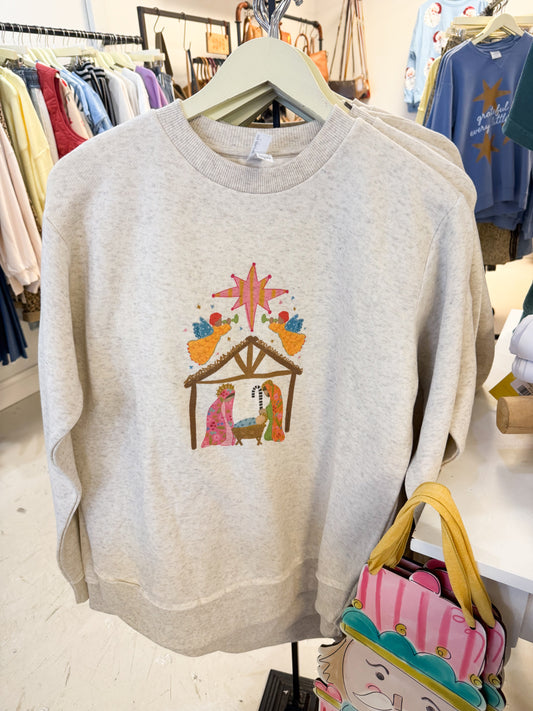 Whimsy Nativity Sweatshirt