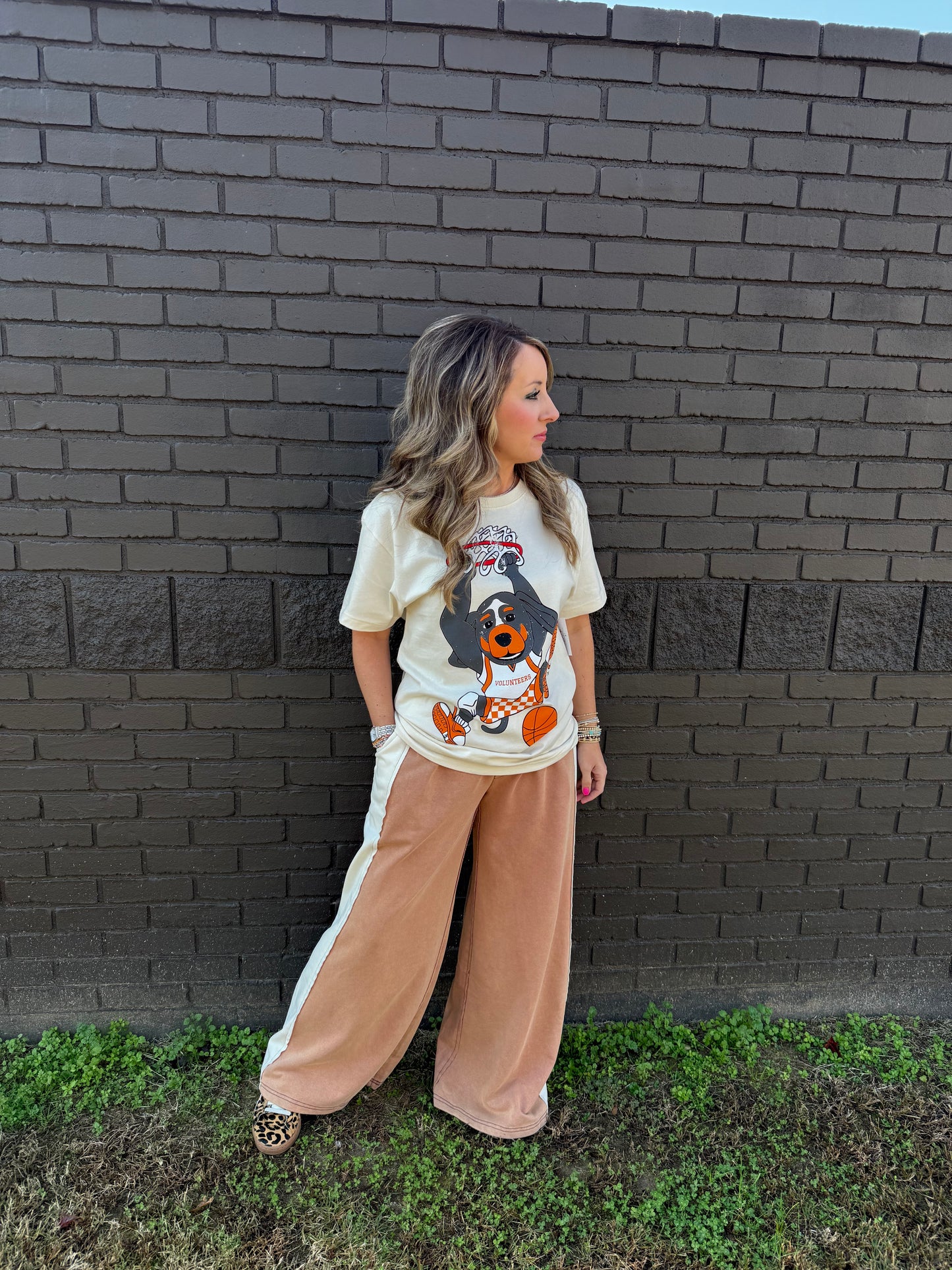 Tennessee Vols Double Baller Off White Heavyweight Tee