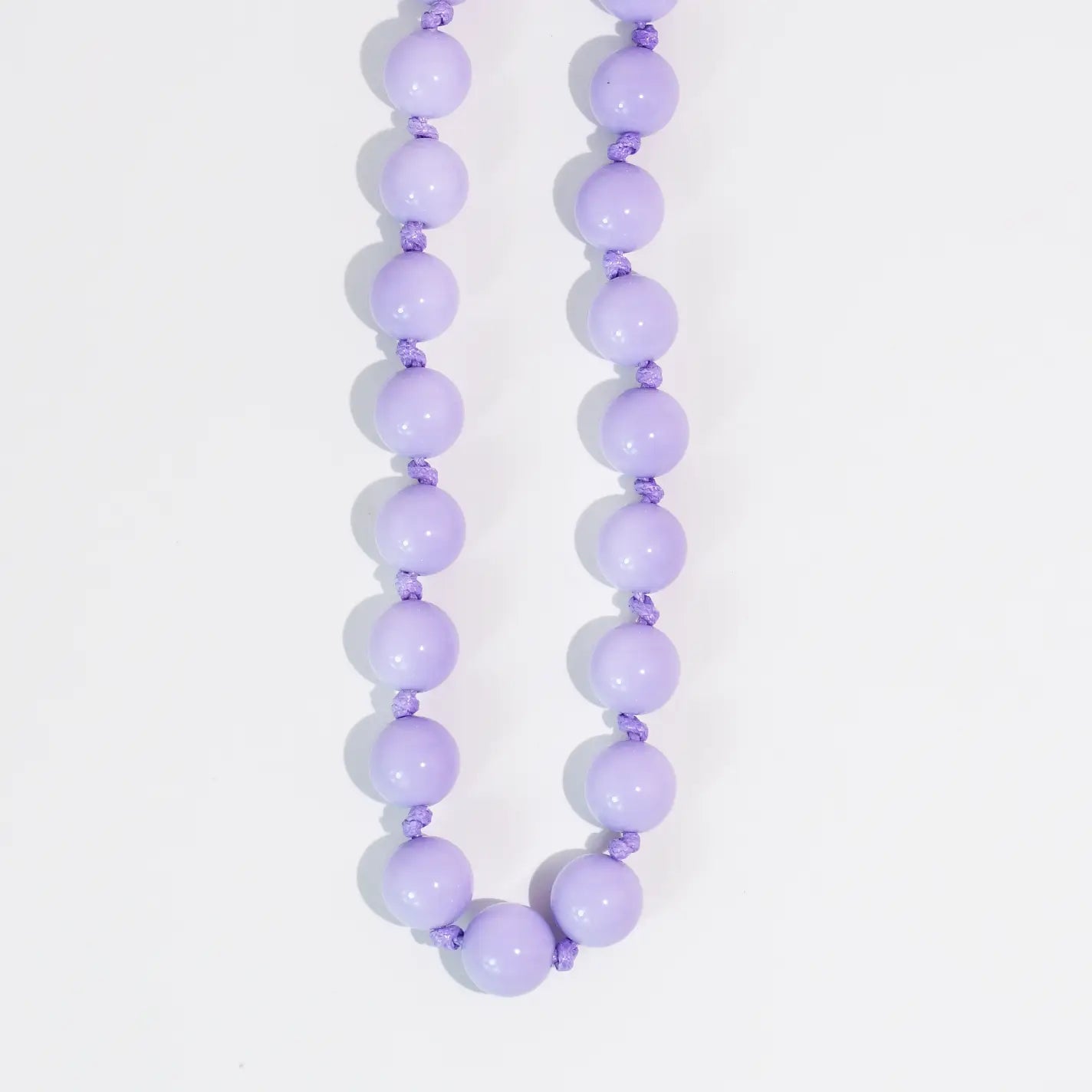 Bubblegum Beads Necklace Purple