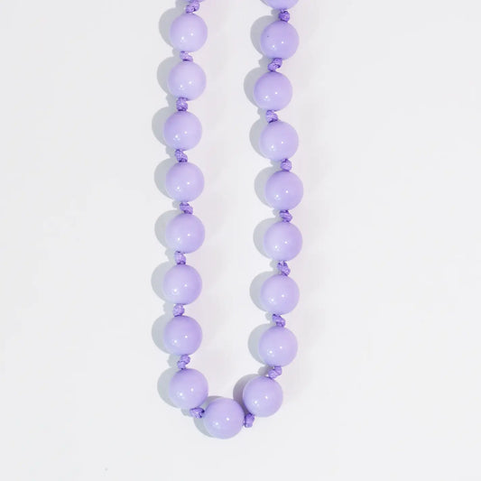 Bubblegum Beads Necklace Purple