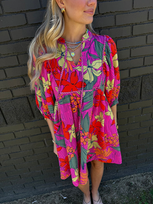 Natalie Neon Dress