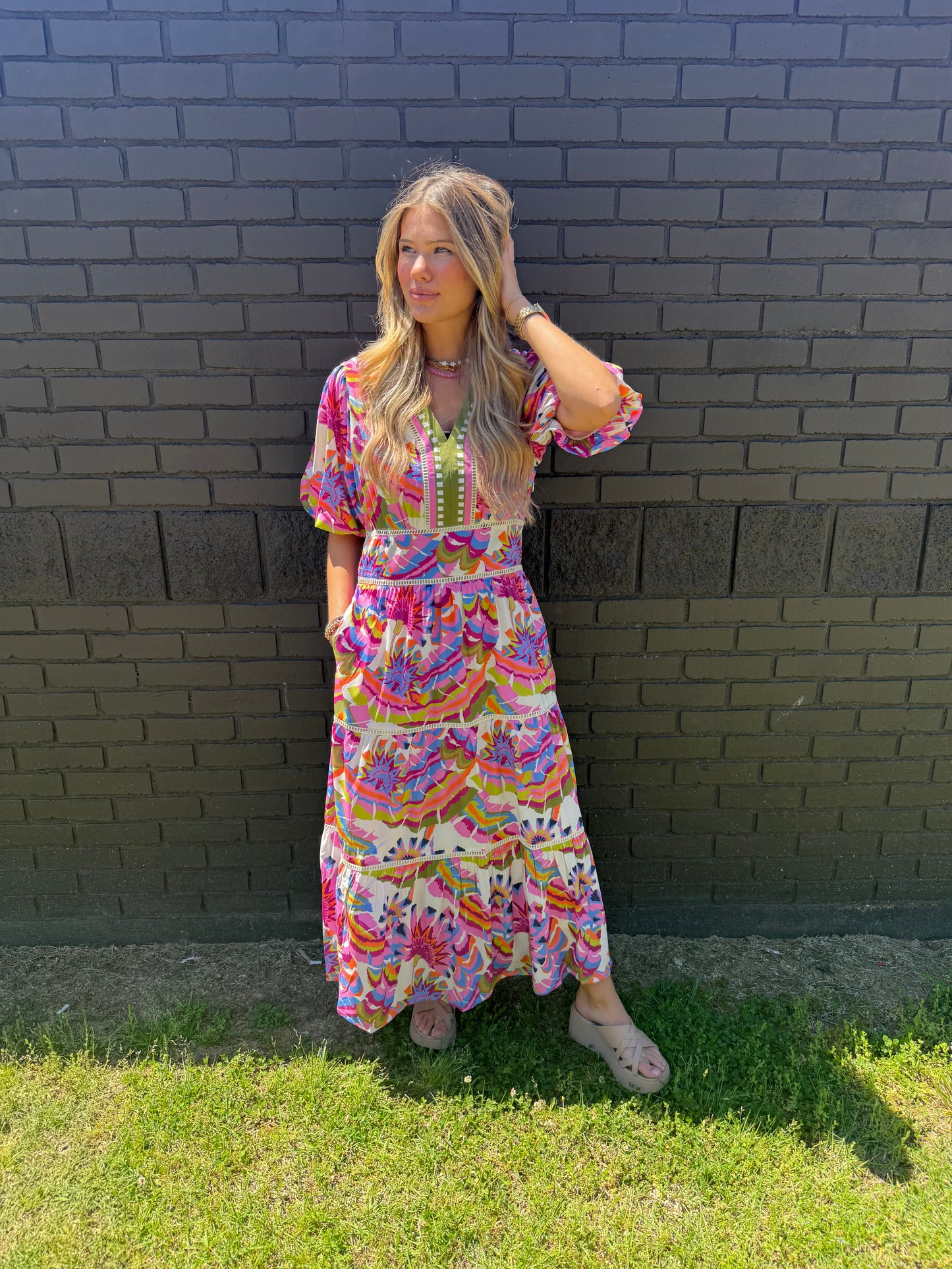 Puckett Patterned Dress