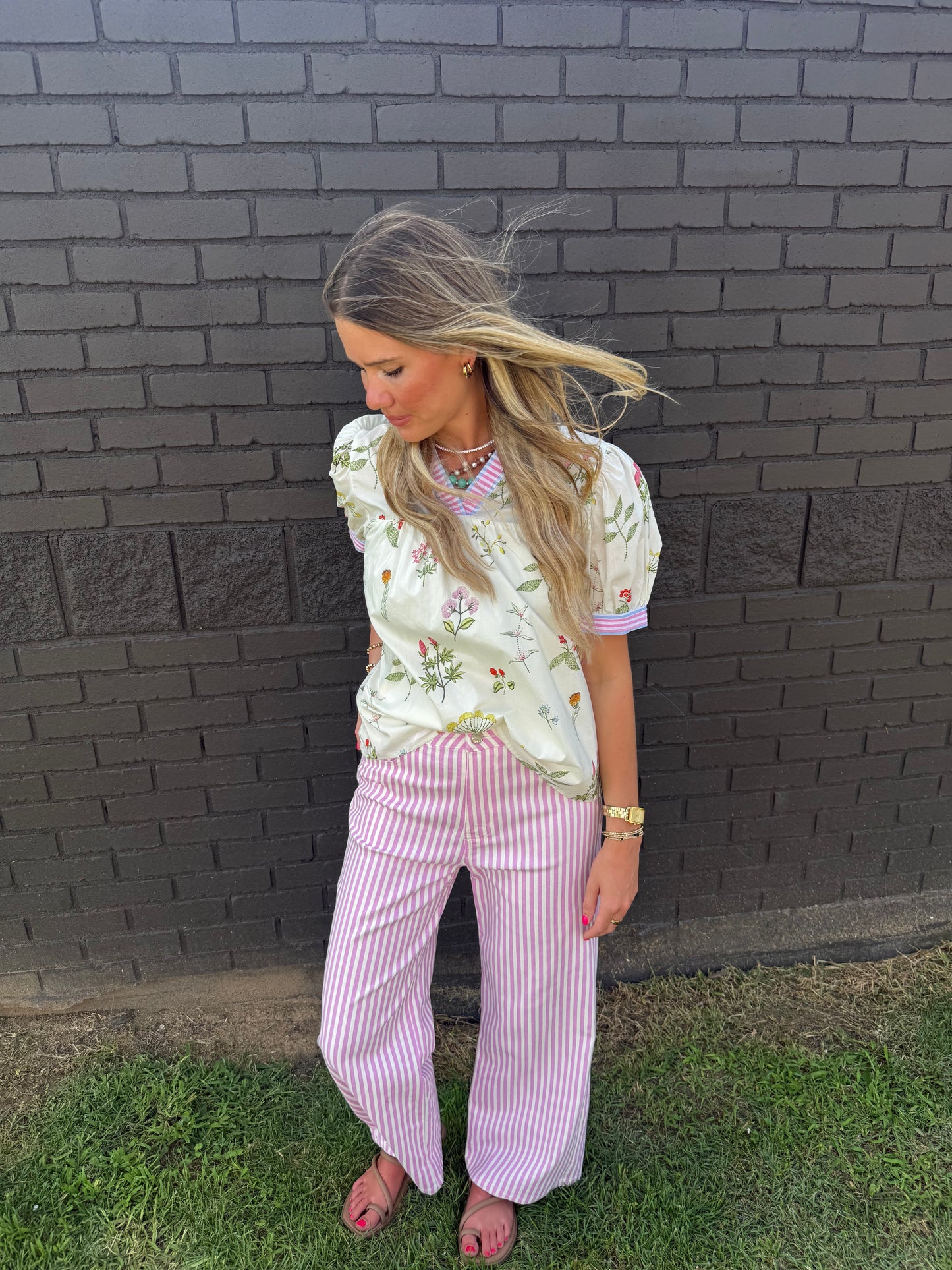 Polly Floral Top