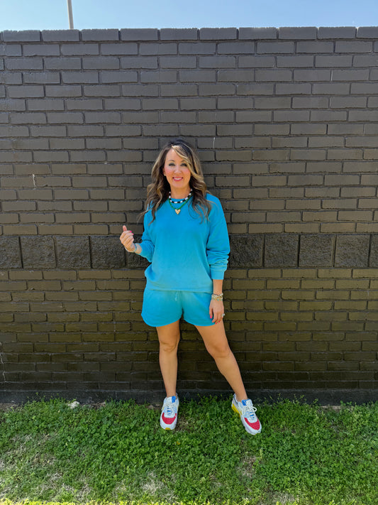 Yara Blue Shorts