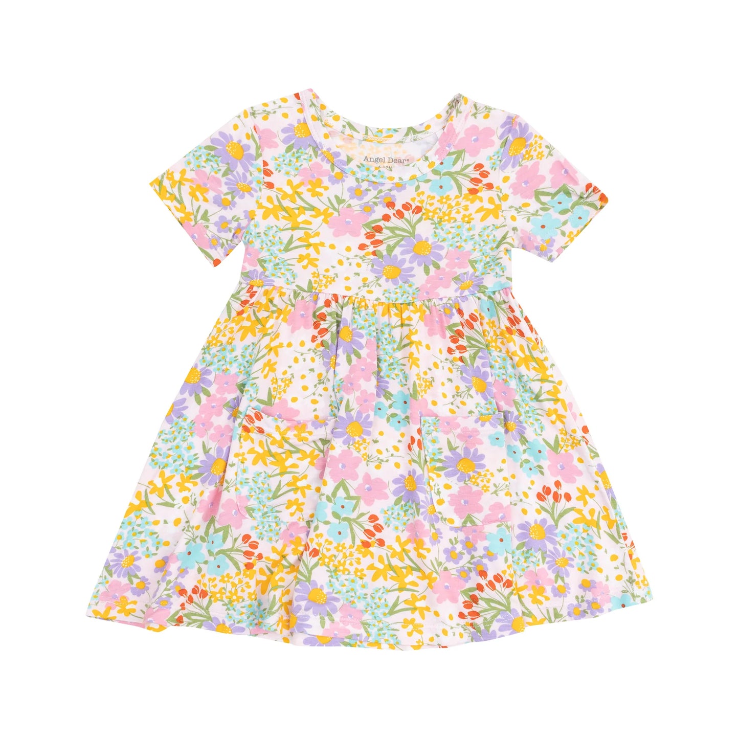 Angel Dear Amelia Floral S/S Twirly Dress