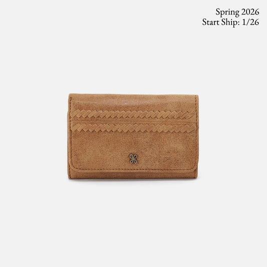 Hobo Jill Trifold Wallet Whiskey