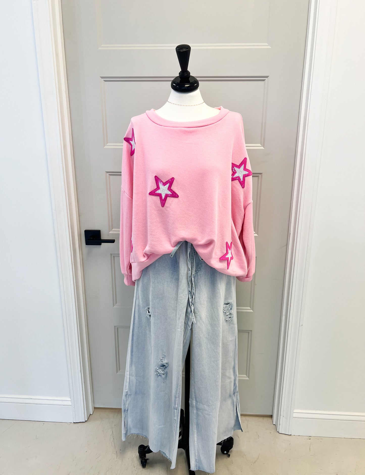 Starla Pink Star Sweatshirt