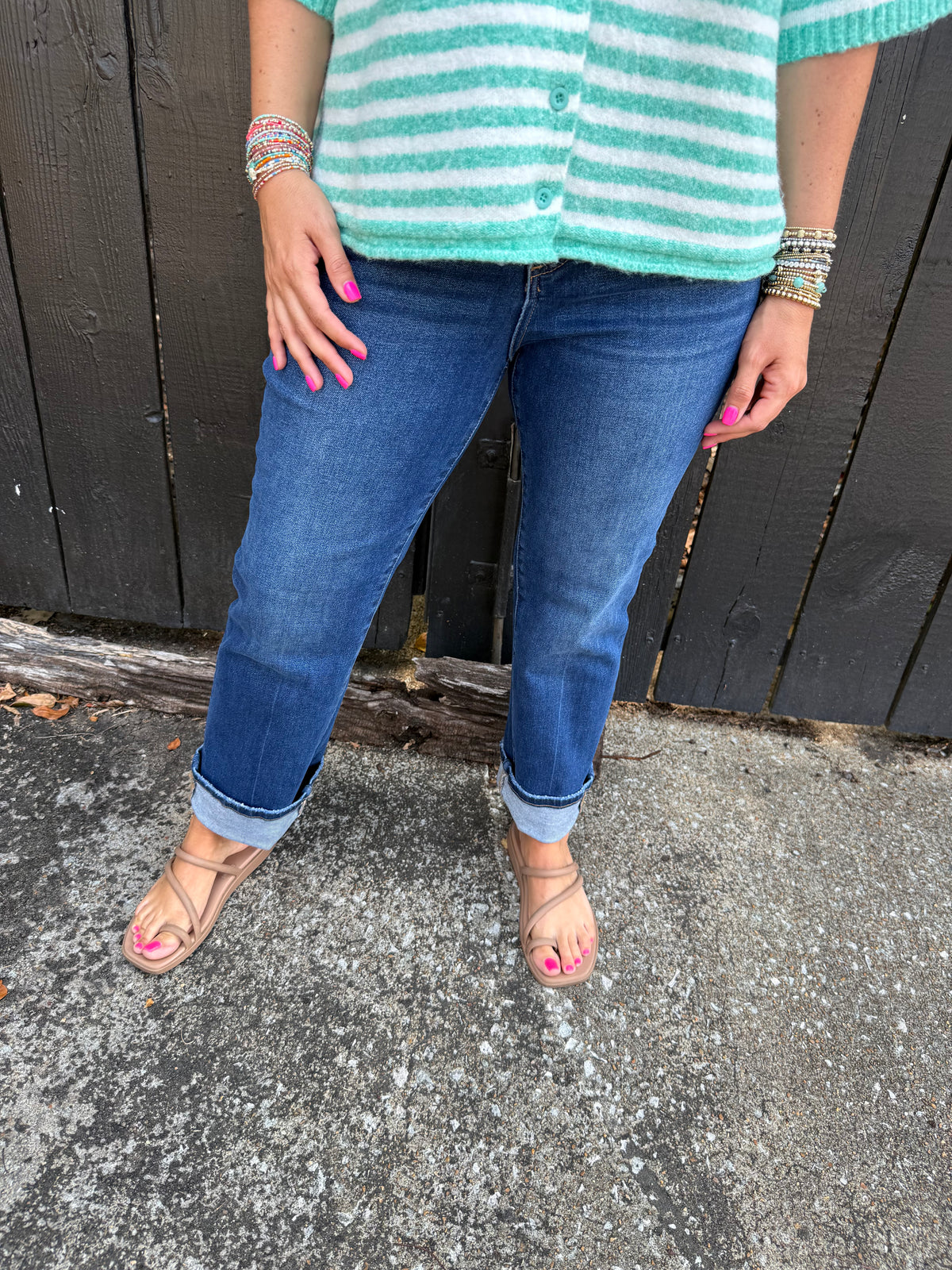 Cate High Rise Dark Jeans