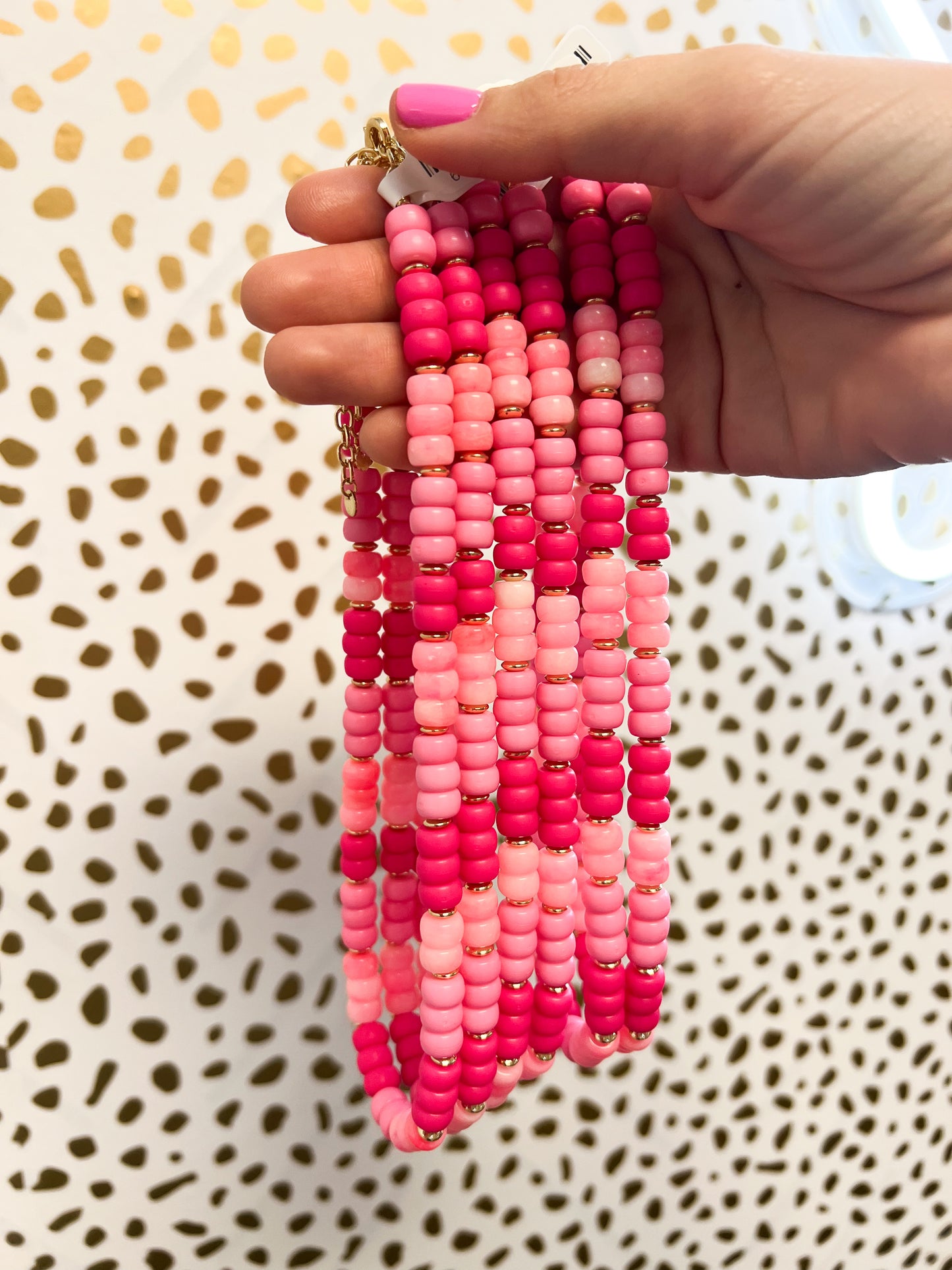 Pink Bead Necklace