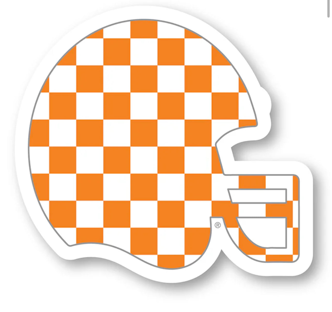 Checkerboard Helmet Sticker