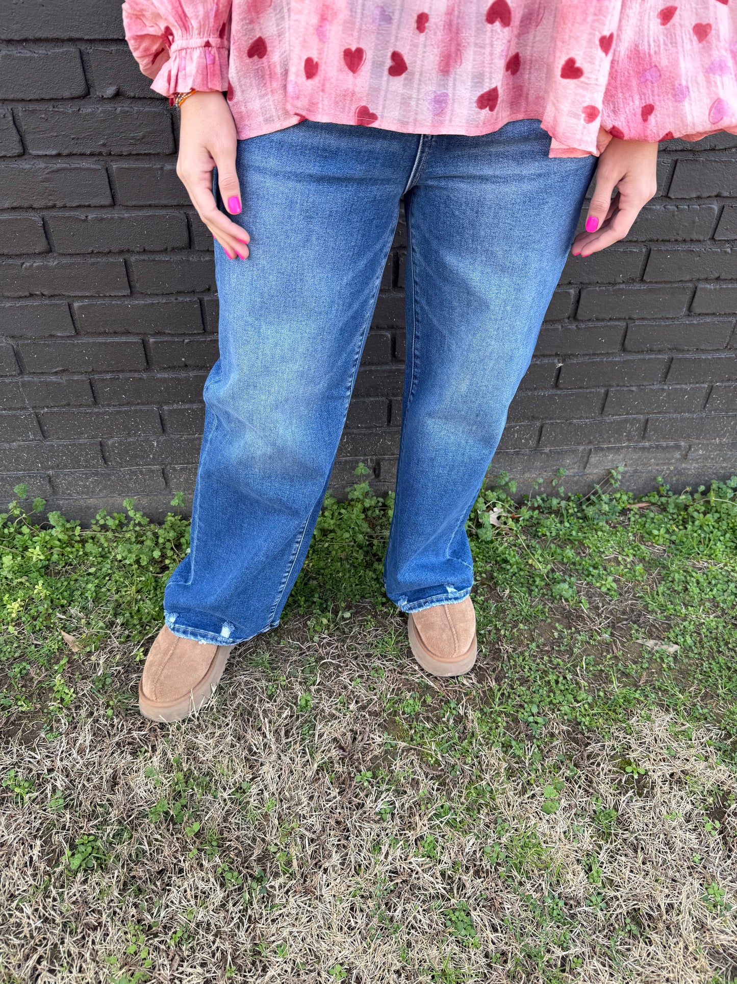 Hillary HR Crop Wide Jeans