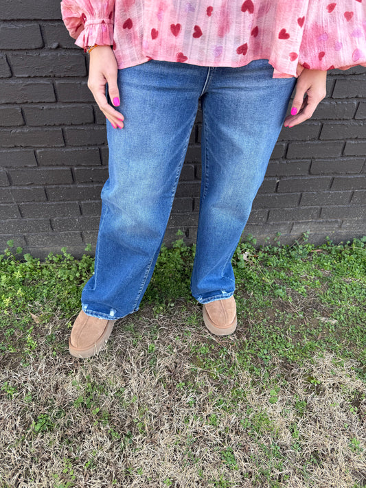 Hillary HR Crop Wide Jeans