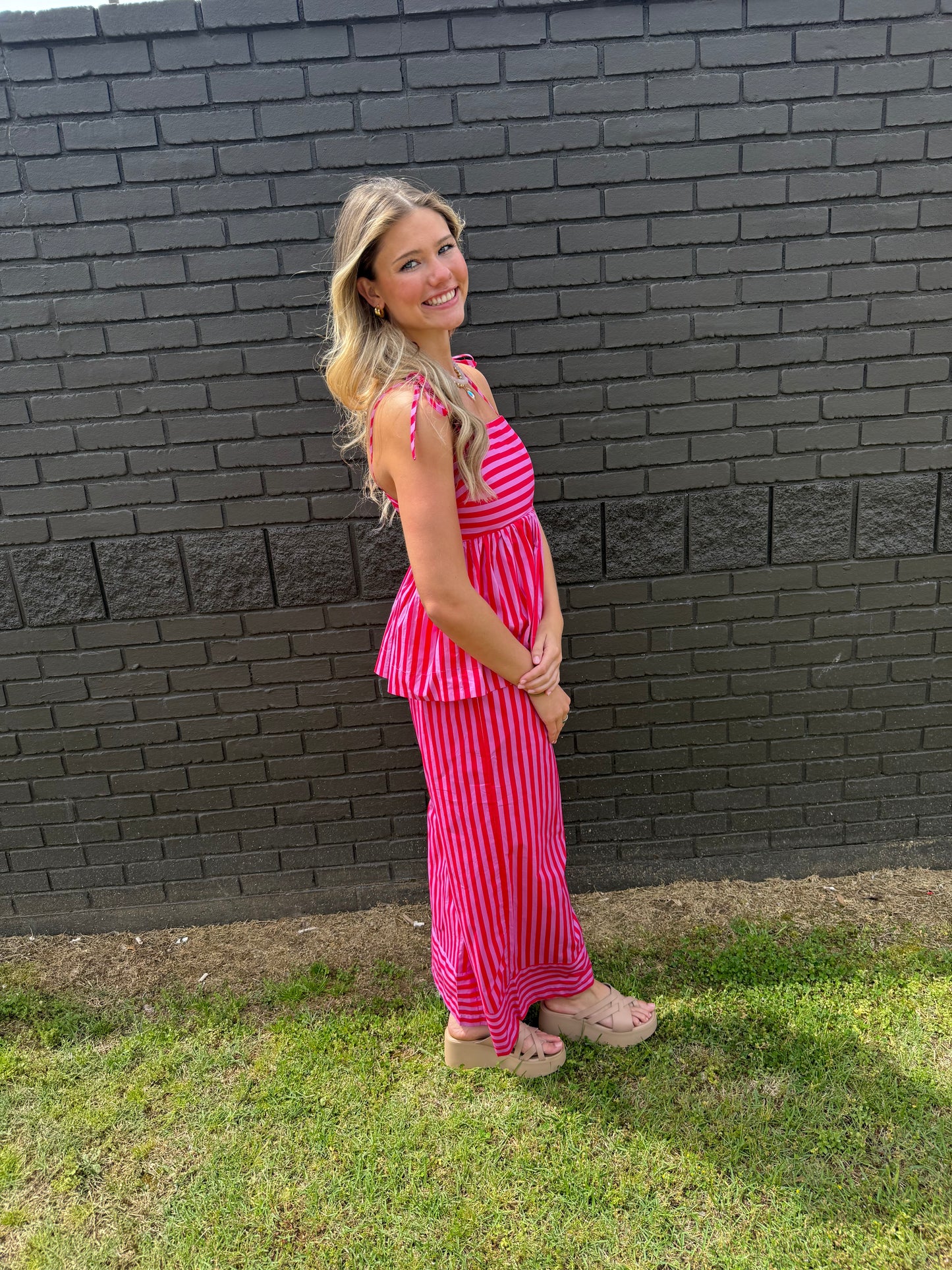 Berry Stripe Top