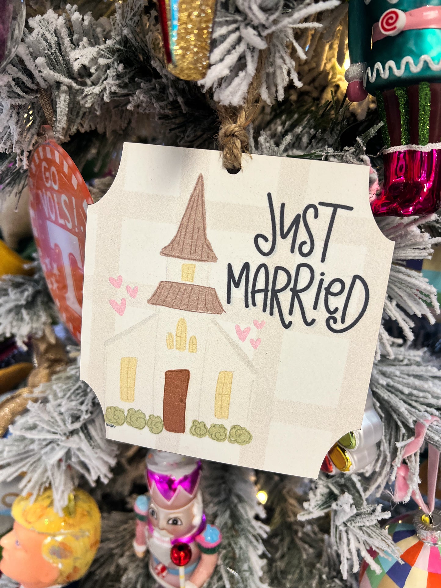 Just Married Ornament