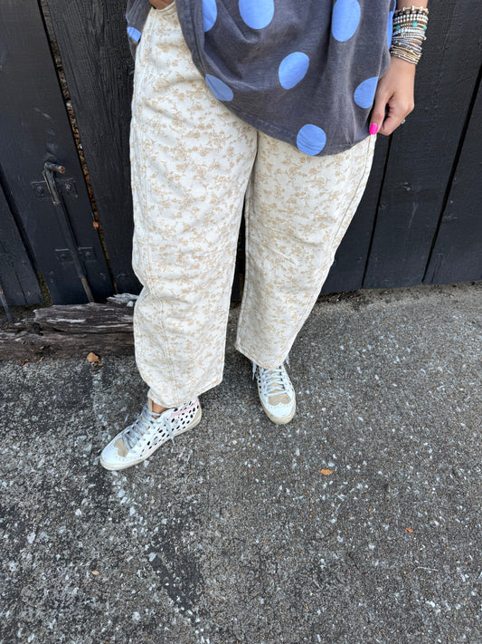 Fiona Floral Barrel Pants