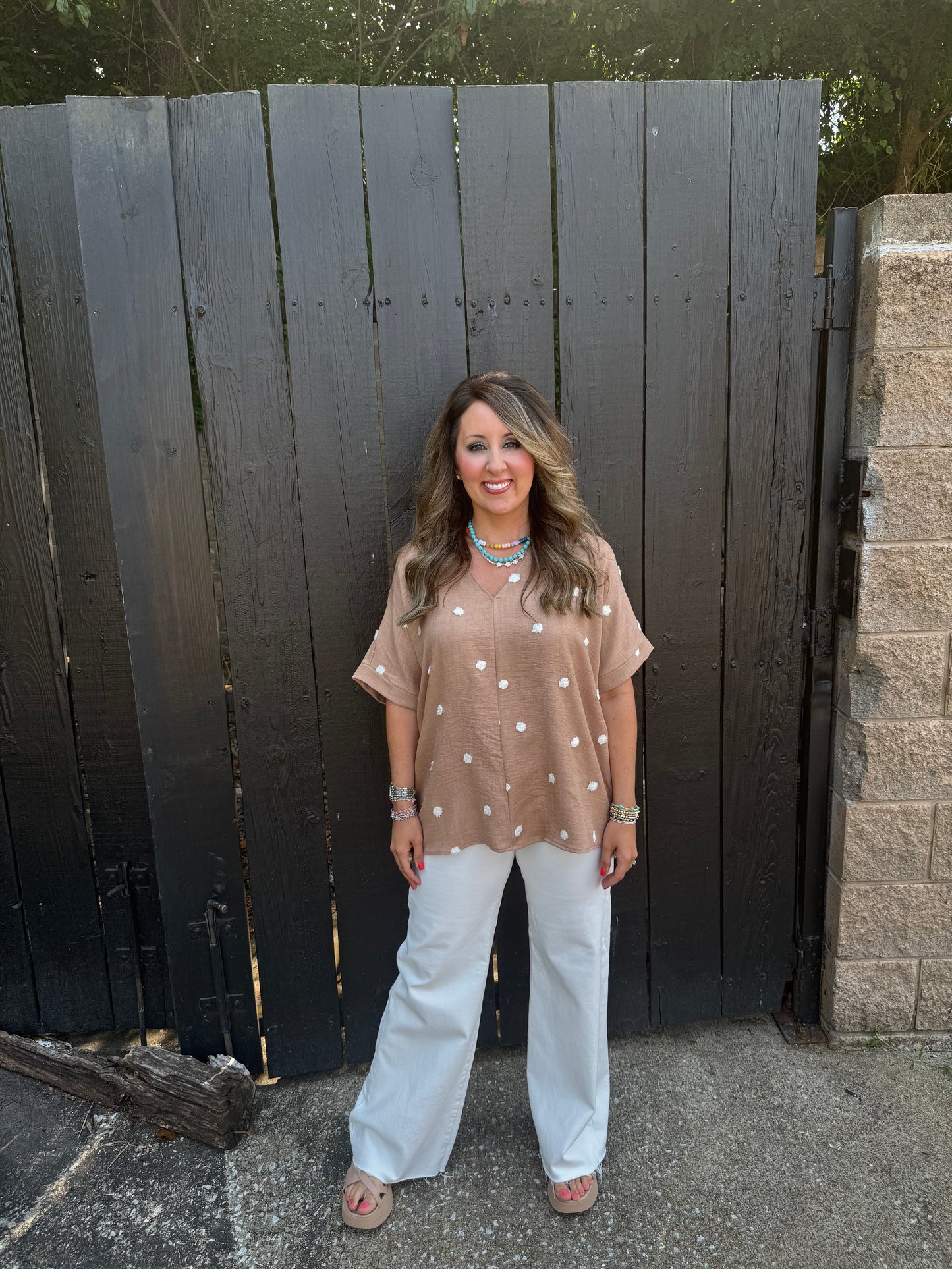 Nell Polka Dot Top