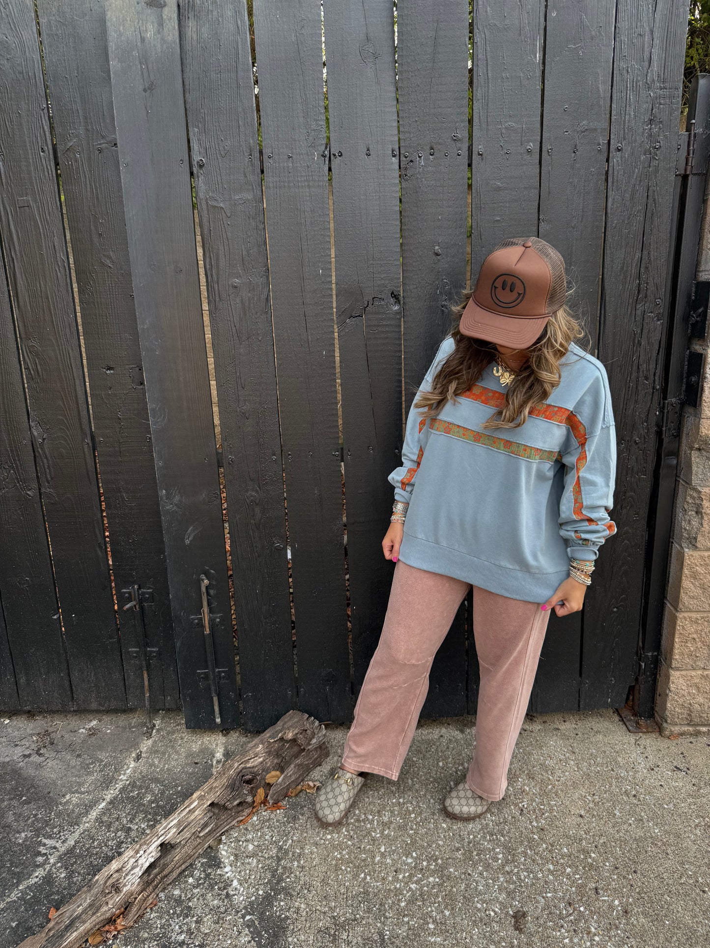 Puff Smiley Trucker Brown