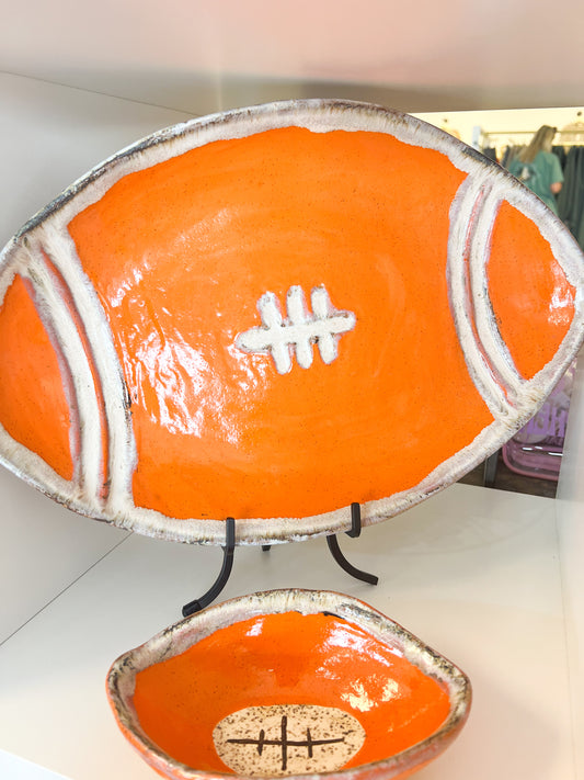 Etta B Tailgate Football Platter