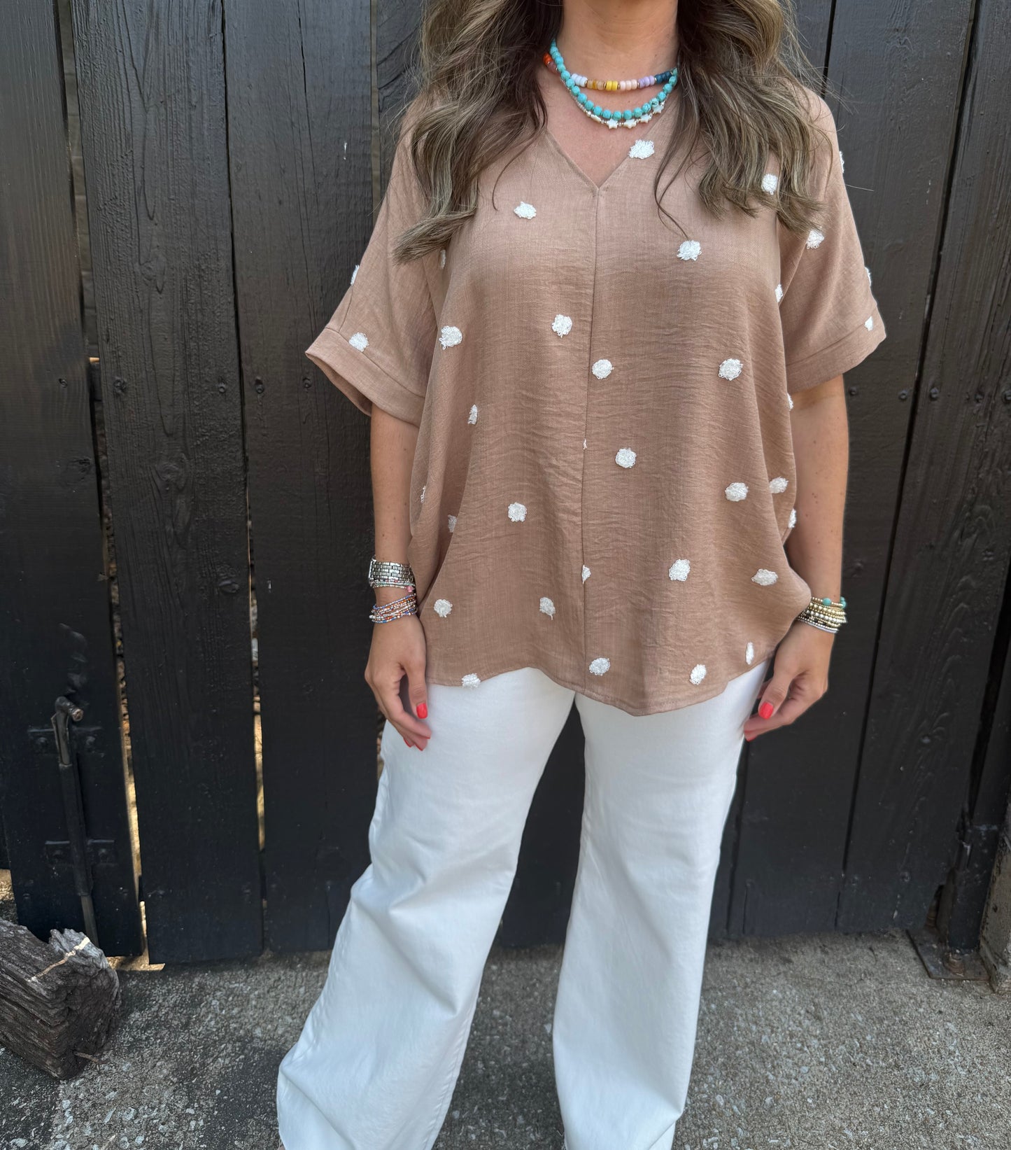Nell Polka Dot Top