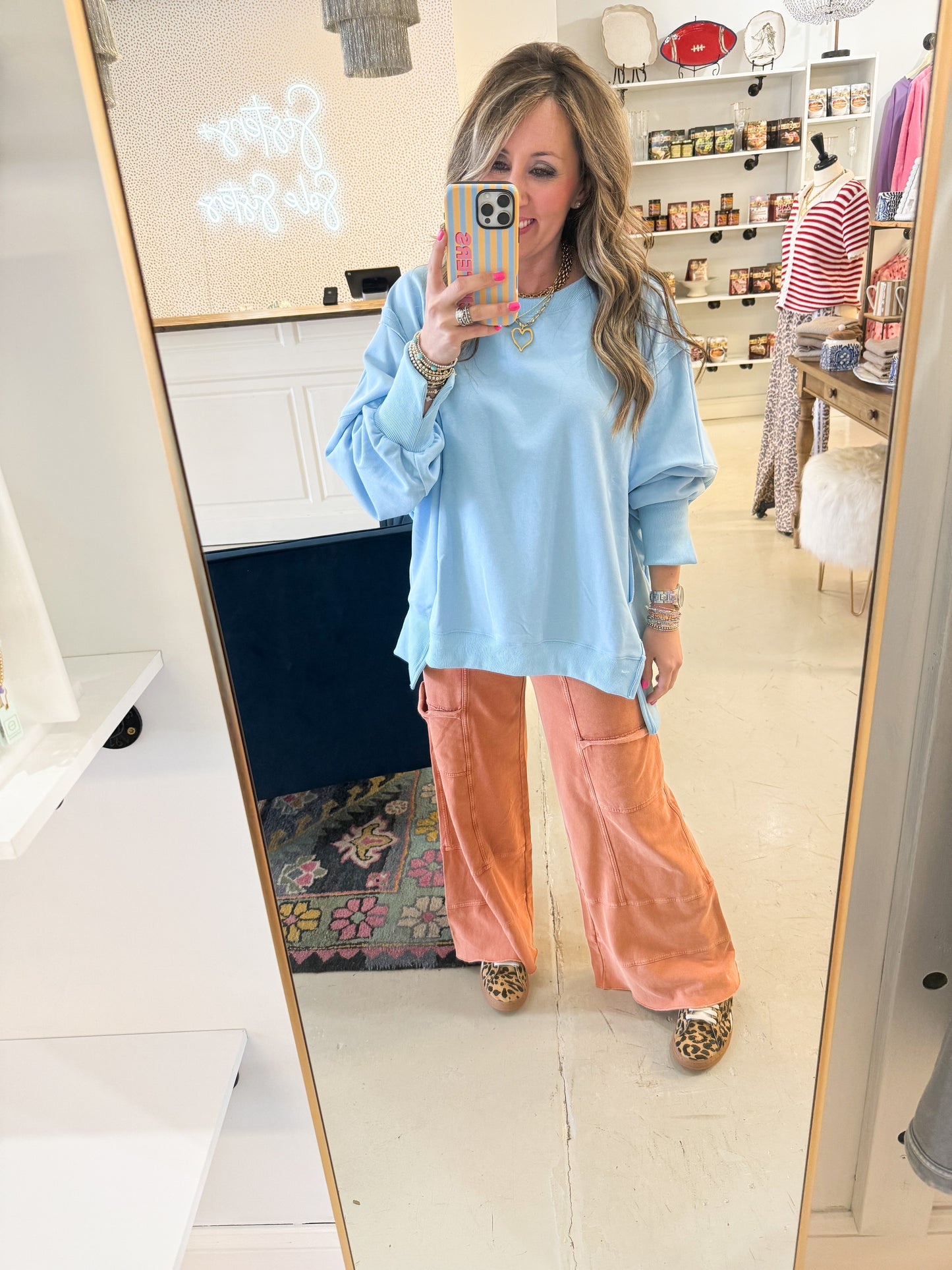 Willow Pocket Wide Leg Rust