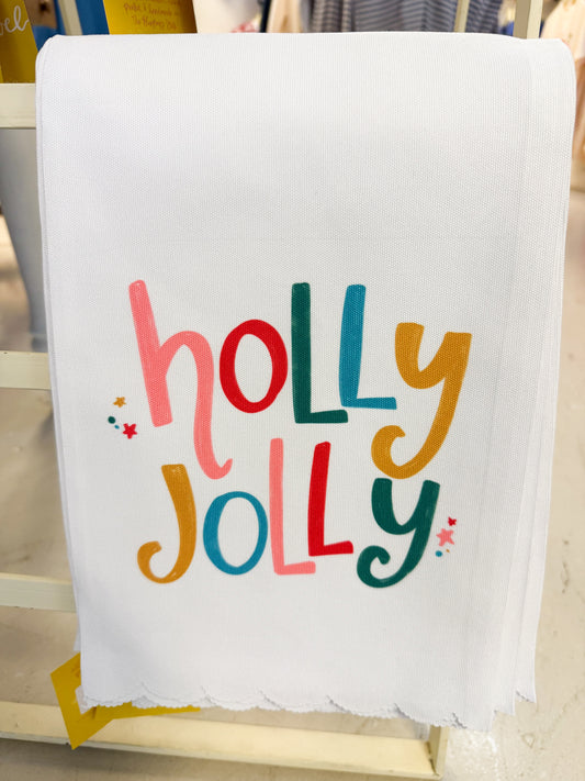 Holly Jolly Tea Towel