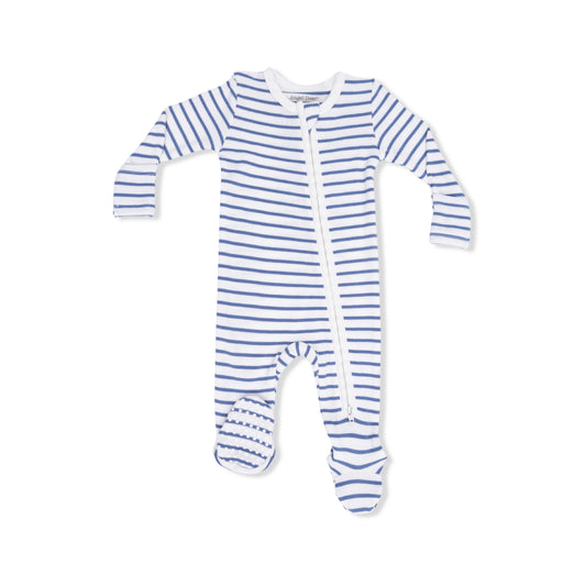 Angel Dear Navy Stripe Footie