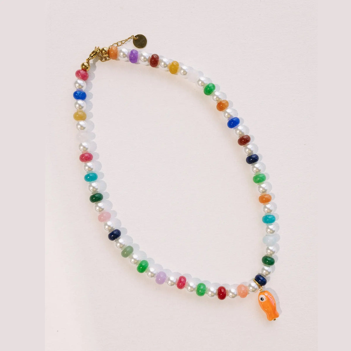 Coastal Cutie Fish Necklace Orange